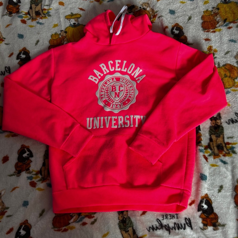 Pink Barcelona University Hoodie
